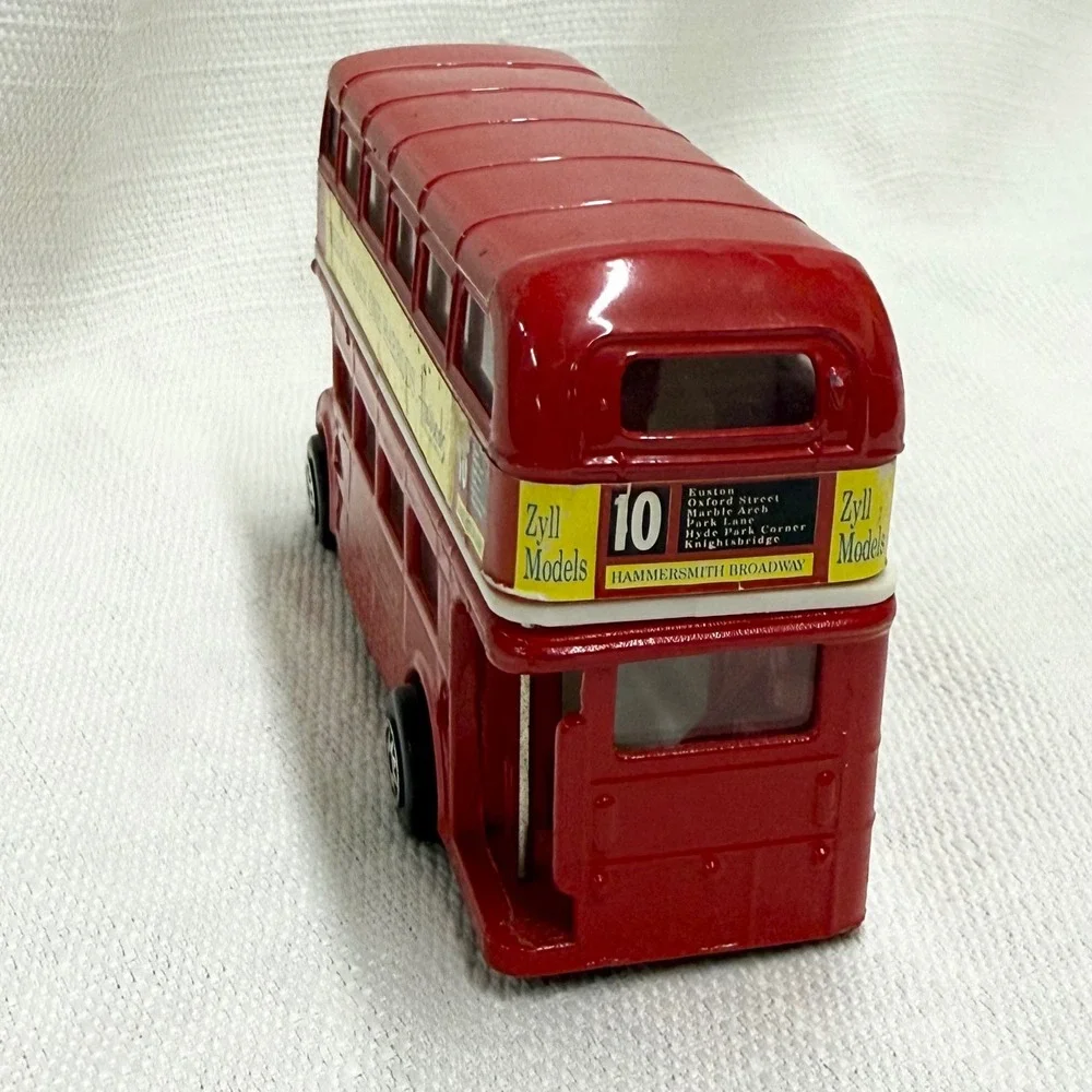 Zyll Models London Transport Double Decker Bus Harrods Red Diecast Model Toy